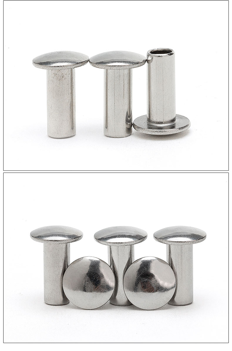 304不銹鋼扁圓頭半空芯鉚釘 圓頭鉚釘 半空心鉚釘 6 304不銹鋼扁圓頭半空芯鉚釘 圓頭鉚釘 半空心鉚釘 6