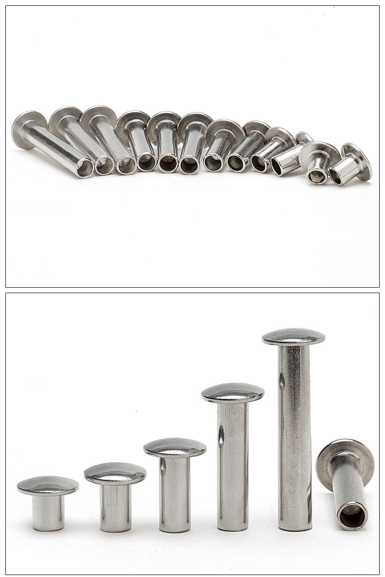 304不銹鋼扁圓頭半空芯鉚釘 圓頭鉚釘 半空心鉚釘 304不銹鋼扁圓頭半空芯鉚釘 圓頭鉚釘 半空心鉚釘